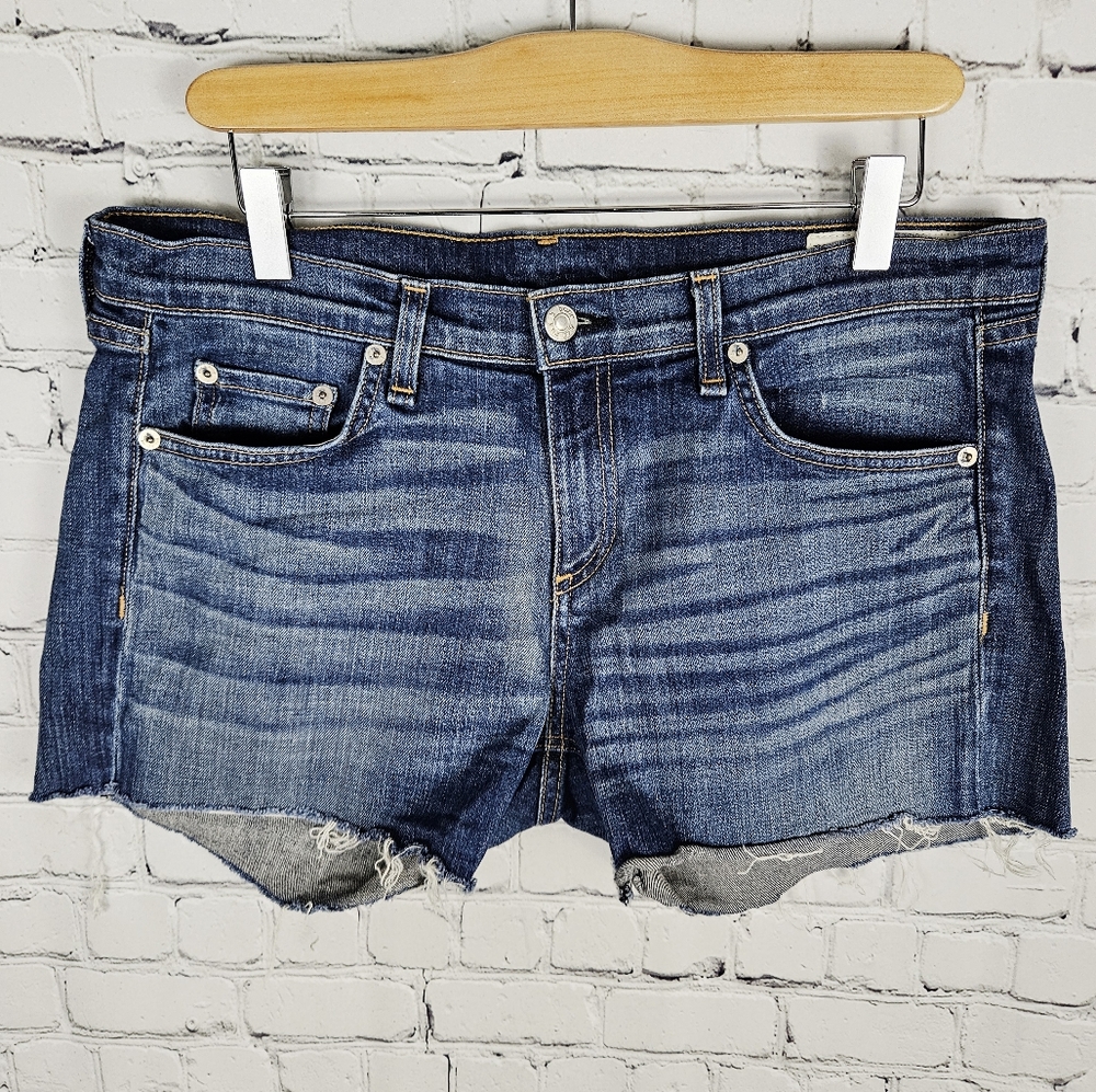 RAG & BONE | The Dre cut-off denim jean  shorts